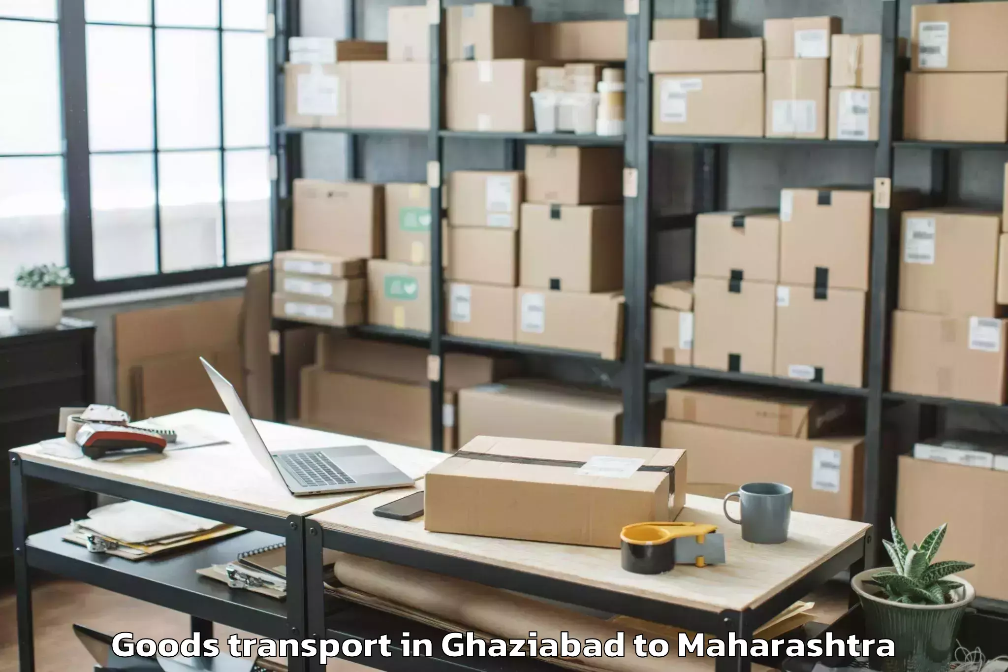 Reliable Ghaziabad to Osmanabad Airport Omn Goods Transport